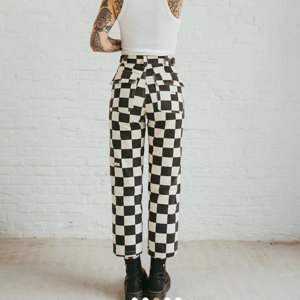 P&Co Service Fatigue Checkerboard pants